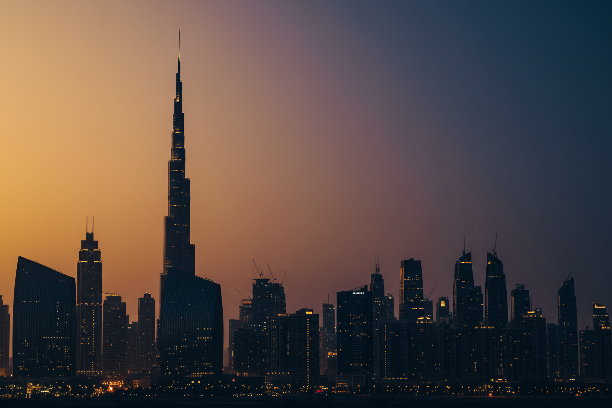 Dubai Skyline Clean