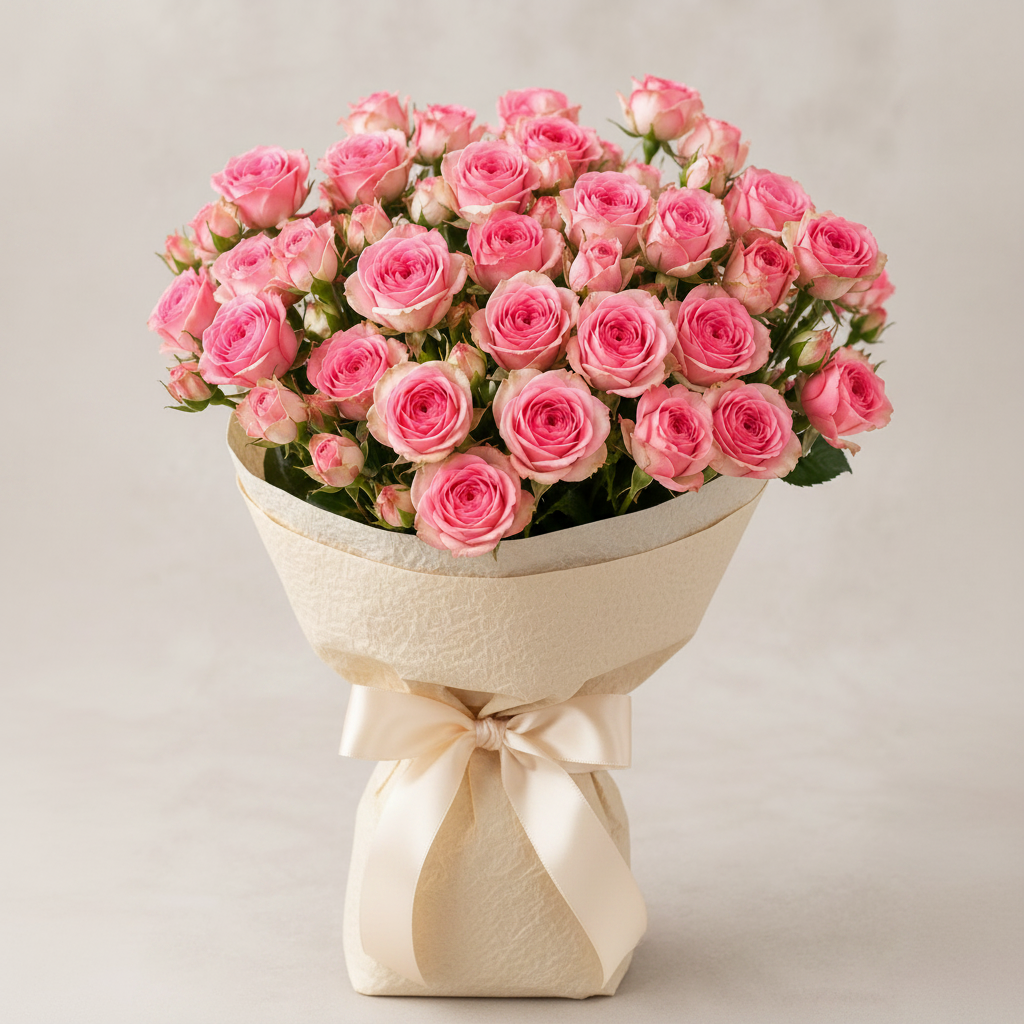 Dinara Pink Roses - 10 Stems