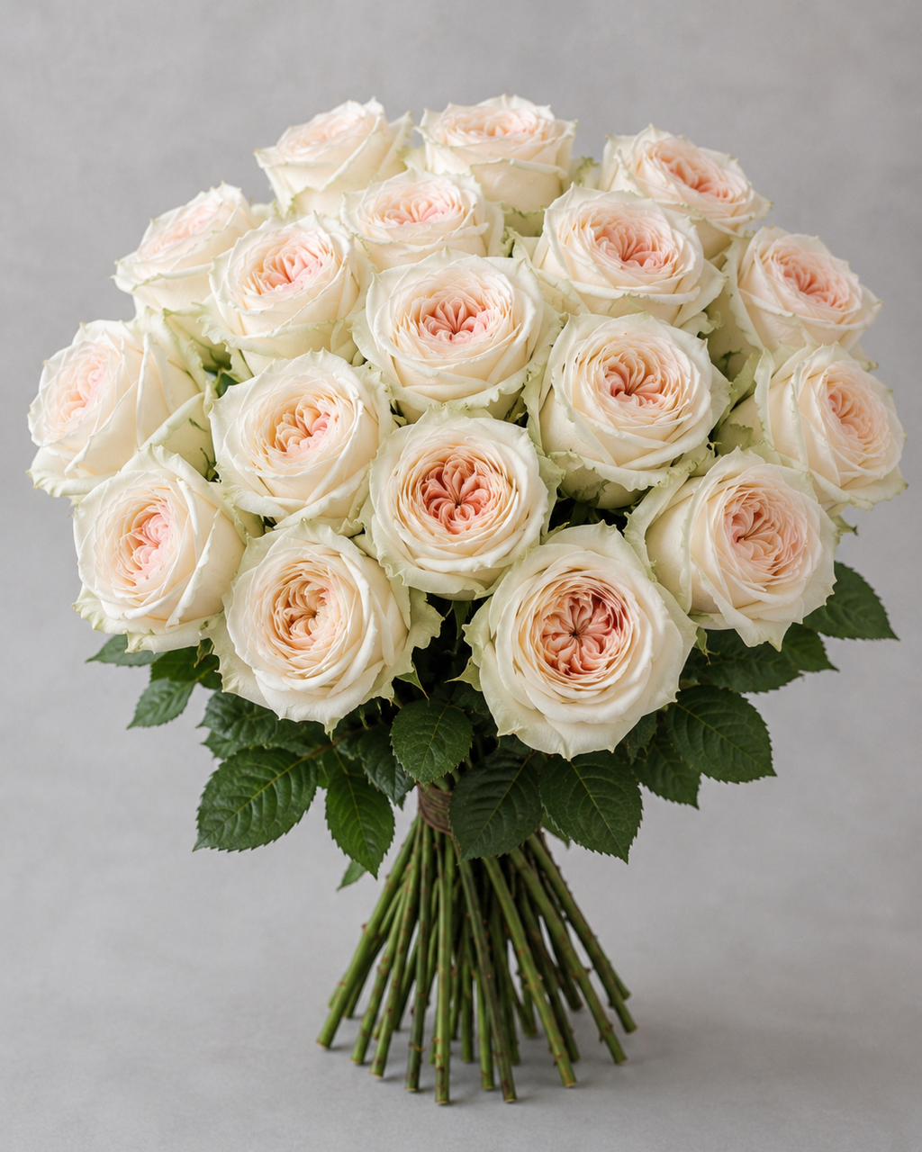 White Scented Ohara Roses - 20 Stems