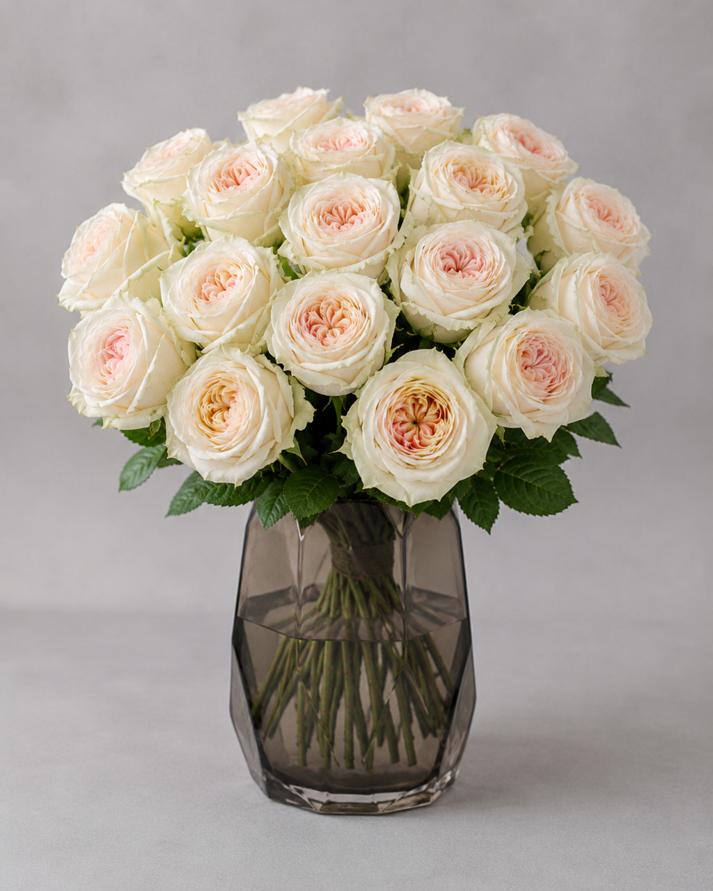 White Scented Ohara Roses - 20 Stems